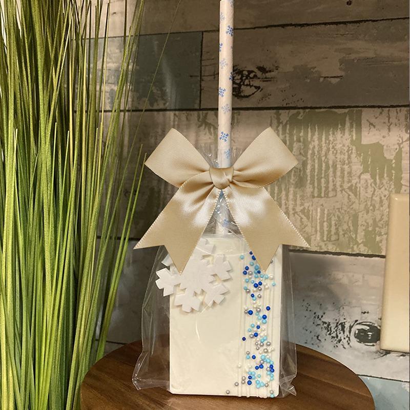 Fiocco da vita a coda di rondine in poliestere da 8 cm - Decorazione regalo fatta a mano di alta gamma