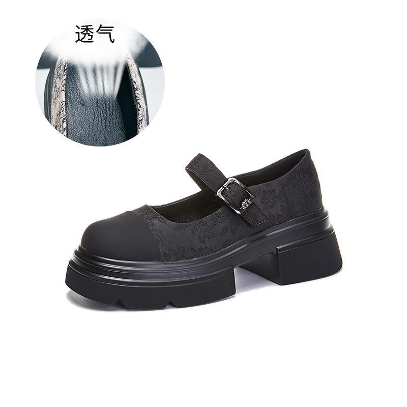 Leather Mary Jane shoes women's autumn new women's fashion single shoes women's casual not tired feet women's shoes