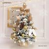 Mini Desktop Christmas Tree with Lights and Decorations