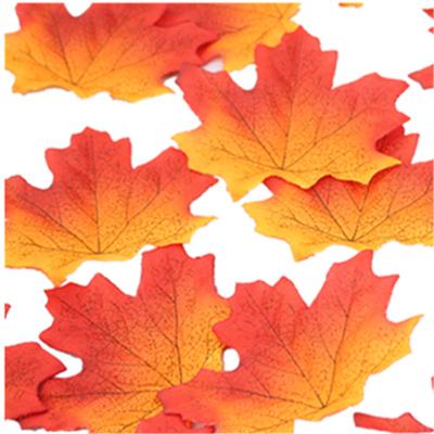 50Pieces  Artificial Maple Leaves Fabric Tree Leaf DIY Wedding Birthday Event Multicolor Autumn Fall Theme Party Decor