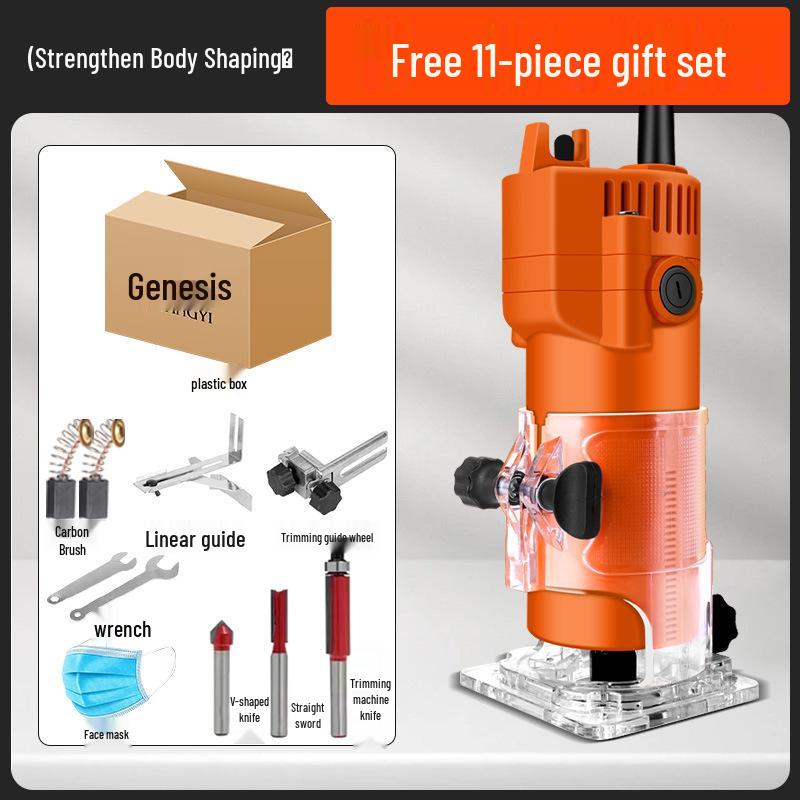 Chuangyi Multi-Function Handheld Router: Edge Trimmer, Engraver, Panel Groover, Woodworking Chamfer Tool