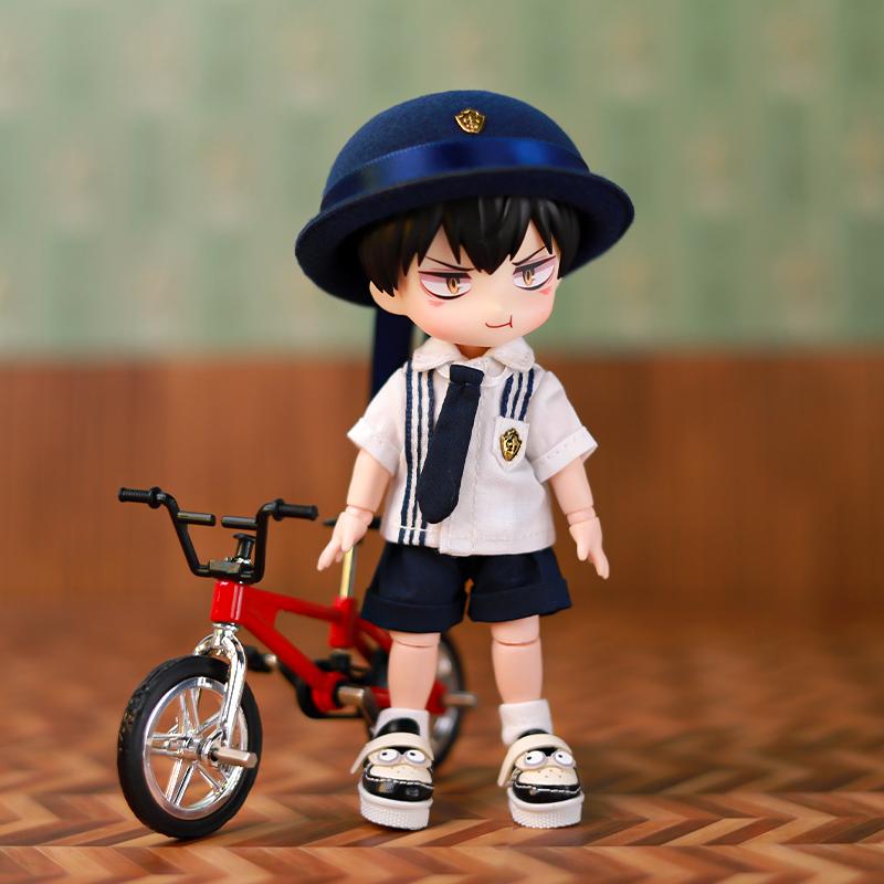 OB11 Doll Baby Clothes Simple Kindergarten Suit Black Suit For Ob11 1/12 Doll Outfit Daily Casual Accessories For Children Diy