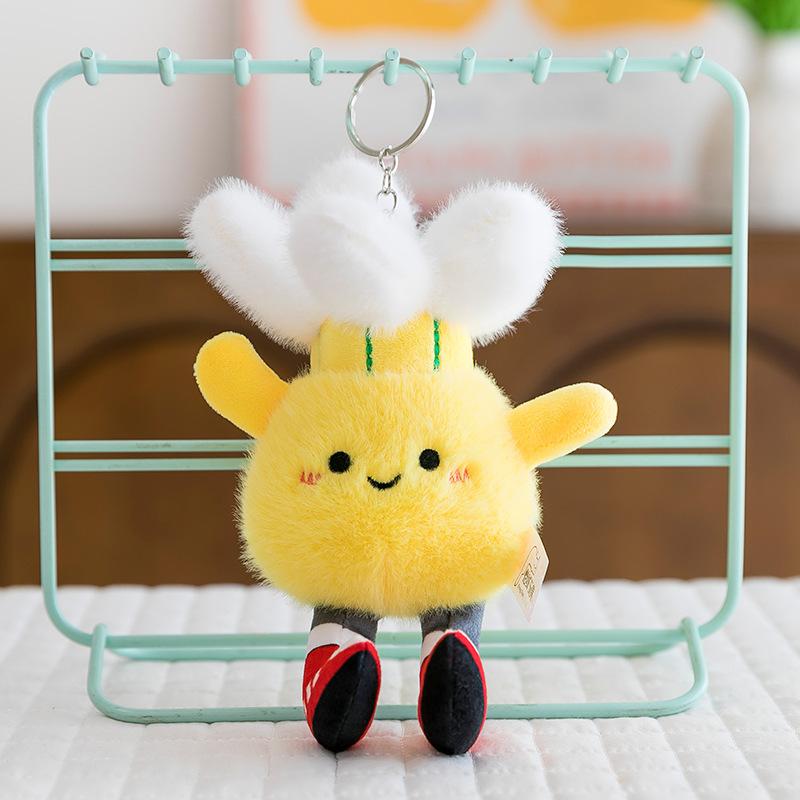 

Animation Basketball Keychain Pendants Plush Toys Football Badminton Dolls Jewelry Lifelike Tennis Balls Billiards Sports Dolls