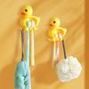 Wall Perforation-Free Bathroom Toothbrush Holder And Dust-Proof Shelf Couple Toothbrush Holder Wall Mount