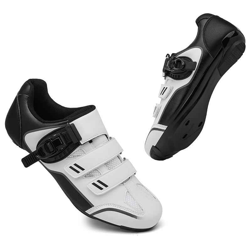 New Cycling Shoes with Locks, Buckle Lock Shoes, Men's and Women's Road Cycling Power Shoes, Hard Soles, Mountain Cycling Rubber Soles
