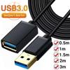 High Speed USB 3.0 Extension Cable Fast Data Sync Extender Cord for Smart TV PS4 Xbox - 1M/2M/3M Options Available