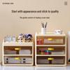 Multi-Layer Desktop Organizer: Drawer Storage Box for Office Desk, Stationery, and Cosmetics