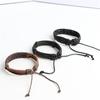 20pcs /Lot Handmade Retro Vintage Leather Cuff Bracelets Colorful Bangle Jewelry For Women Men Mix Styles Adjustable Party Gifts