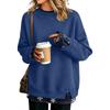 Women's Casual Printed Long Sleeve Sweatshirt Loose Fit Pullover Top