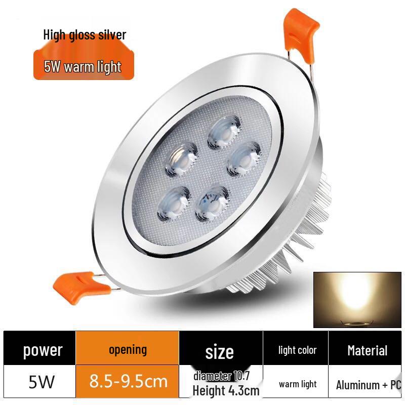 

Adjustable 3W Recessed Ceiling Spotlight with High Color Rendering Default