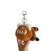 Plush Delightful Flip Animal Keychain With Cuddly Panda And Raccoon Features For Animal Lovers