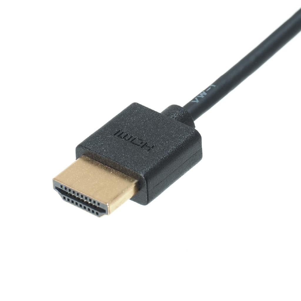 BeatSonic HDMI HDMI to HDMI Type Slim Cable for Easy Connection to Car Navigation Systems Cable, 1.0m (Slim), HDC10, Ethernet-Compatible, High-Speed