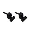 FLEOR 4PCS Metal Electric Guitar String Retainers Trees Guide Roller Black +Chrome for FD ST TL Guitar Parts