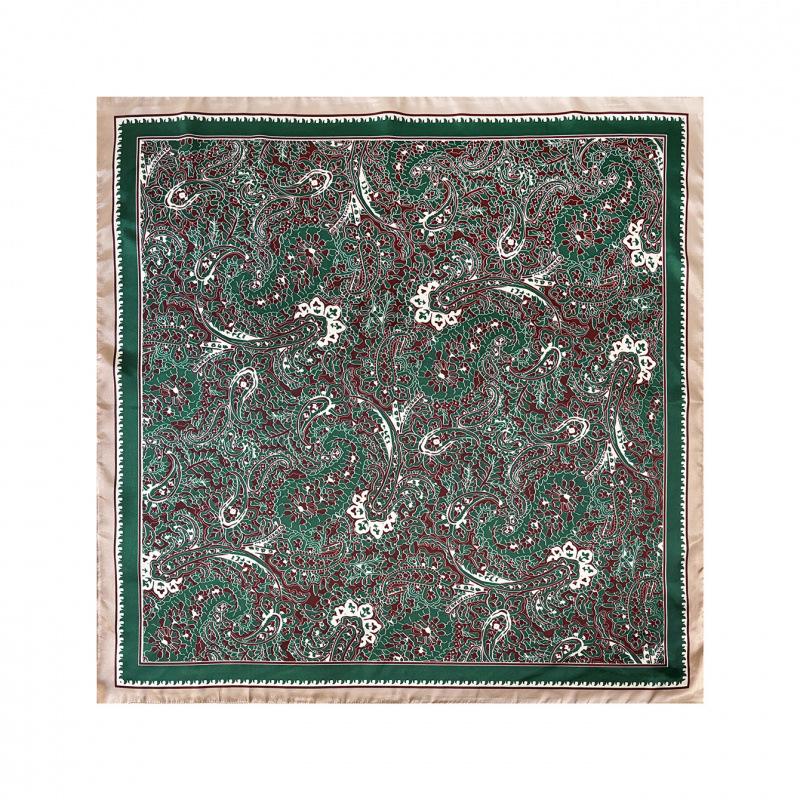 New 90cm Scarf for Women: New Headscarf, Cashew Flower Shawl, Vintage Paisley Square Scarf