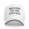 Welcome To The Cottage Sun Baseball Cap Spring Couple Women Design Trucker Hat Sunscreen Stylish Running Hippie Snapback Cap
