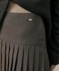 REORG Rie Ripple Pleats Mini Skirt Brown