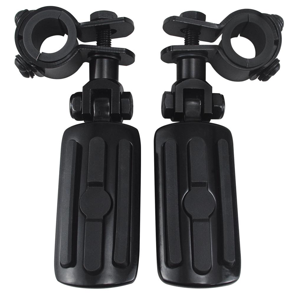 Cheap Motorcycle Highway Clamp Foot Pegs Footrest Pedal Footpegs Mount