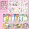 New Cartoon 3D Landscape Sticker Book Diy Pet Sticker Cabin Scene Miniature House Cabin Scene Pocket Sticker For Kids