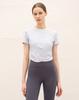 FORMATIVE Overlap Shirred Short Sleeve Fmst404_Clearia Aqua
