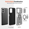 Stand Rotating Slide Lens Military Grade Armor Case For Motorola Moto G04 G05 G13 G14 G15 G22 G23 G24 Magnetic Shockproof Cover