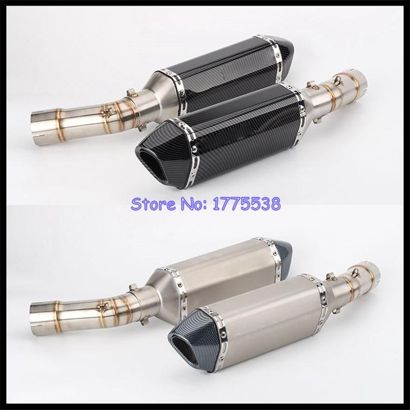 Motorcycle Exhaust System Link Pipe for Ducati 848 848 EVO 1098 1198 S/R 848 Motorbike Exhaust Escape Connector MidPipe