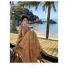 Damen Sommer Strand Urlaub Bedrucktes Chiffon Rückenfreies Neckholderkleid