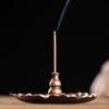 Censer Adornment Candlestick Holder Pure Copper Lotus Incense Decor Vintage Burner Design
