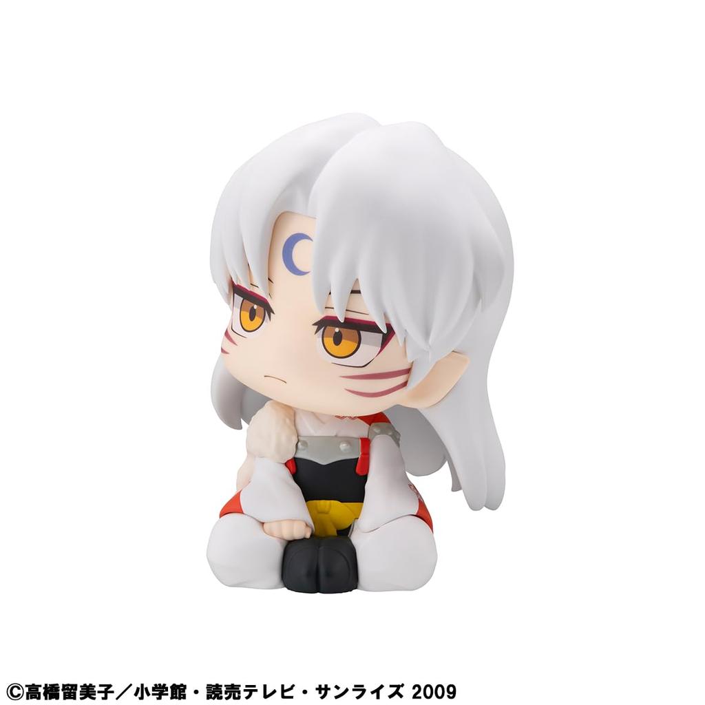 MegaHouse Look Up Inuyasha Sesshomaru 110 מ"מ שרף PVC צבוע דמות ניתנת להזזה בערך