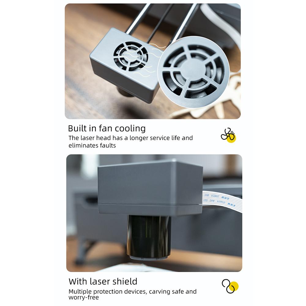 DAJA DJ7 Laser Engraver 5W  Semiconductor Laser Desktop Marking Machine with 150x150mm Work Area