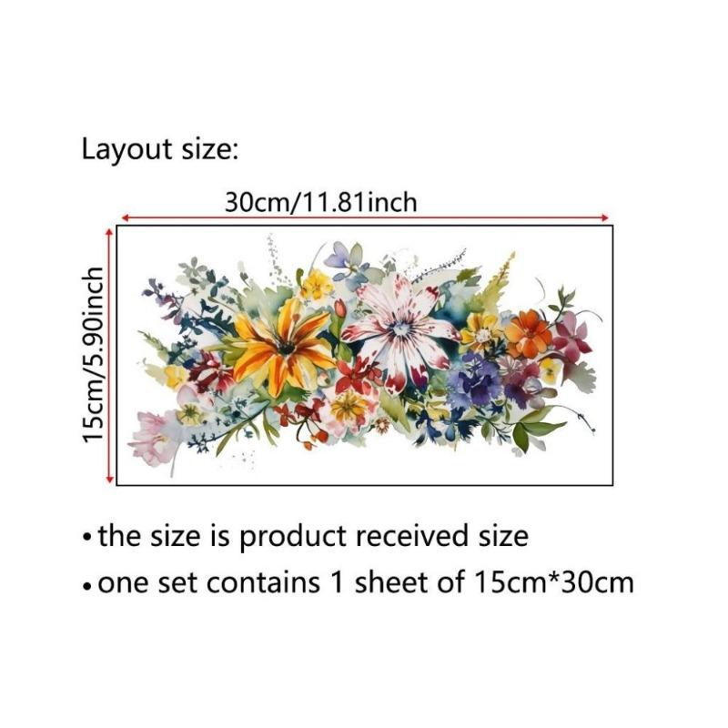 Dwustronna kolorowa naklejka ścienna z motylem i kwiatami, elektrostatyczna pasta do szyb okiennych, widoczna dekoracyjna naklejka ścienna