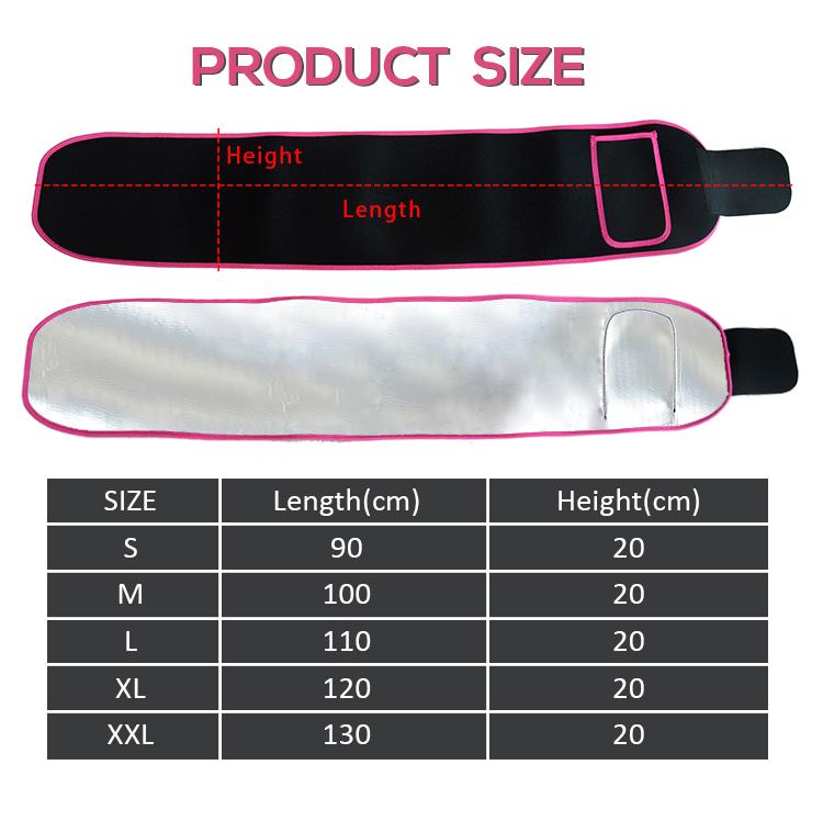 2022 Ladies Adjustable Sweat Slimming Waist Trainer Tummy Trimmer Belt High Quality Silvers Ion