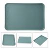Rectangular Serving Tray Anti Slip Scratch Resistant Plastic Food Serving Tray Non-slip Heat-resistant No Fading Heightened Edge