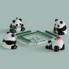 Panda Flower Cute Blue Building Blocks: Micro-Particle Assembly Toys for Creative Modeling