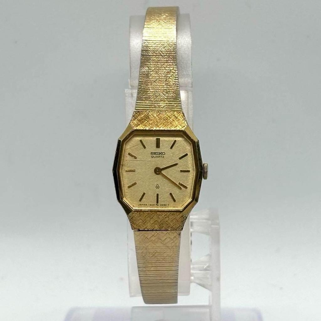 [USED] Seiko Women's Watch Gold Retro Vintage Working Battery