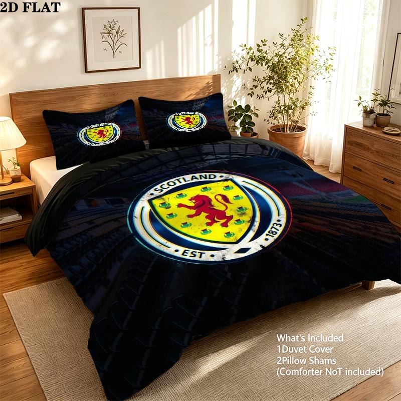 Scotland Pattern Bedding Quilt Set  Home Decoration  Gift (1 * duvet cover + 2 * pillowcase  without core)