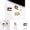 Fashionable Palestinian Flag Brooch Pin Wholesale Metal Badge For Clothing Accessories
