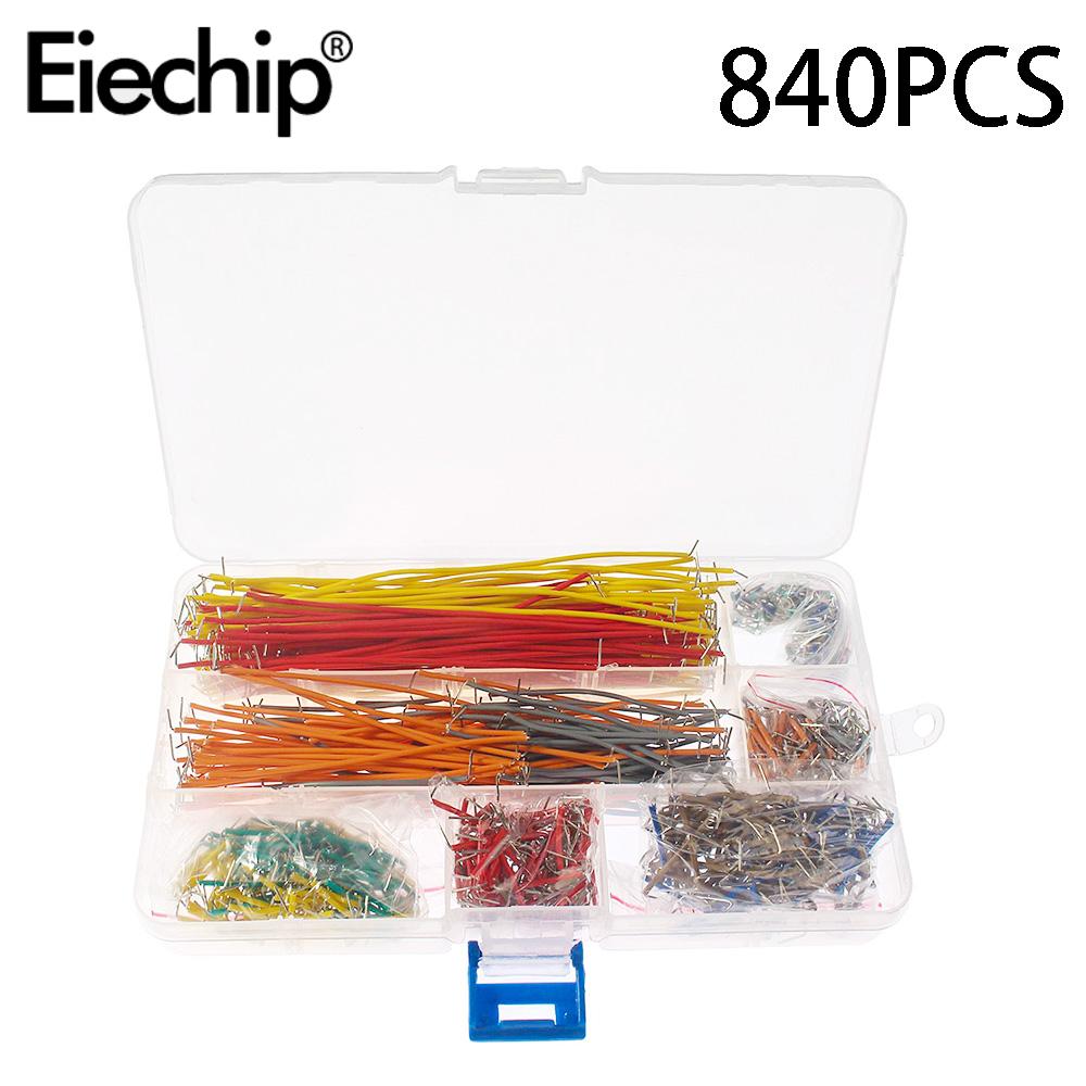 

840 шт. Макетна плата з’єднувального кабелю. Комплект проводів MB102 400 830. Макетна плата. 14 перемичок різної довжини. Безпаяна друкована плата. хакі