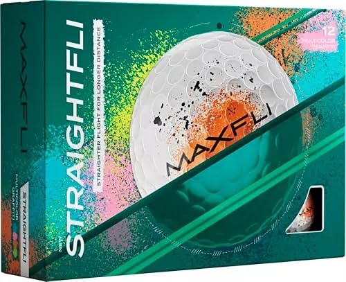 

2025 Maxfli Straightfli Golf Balls, Graffiti, Straight, Rules-Conforming, Multicolor [Parallel Import]