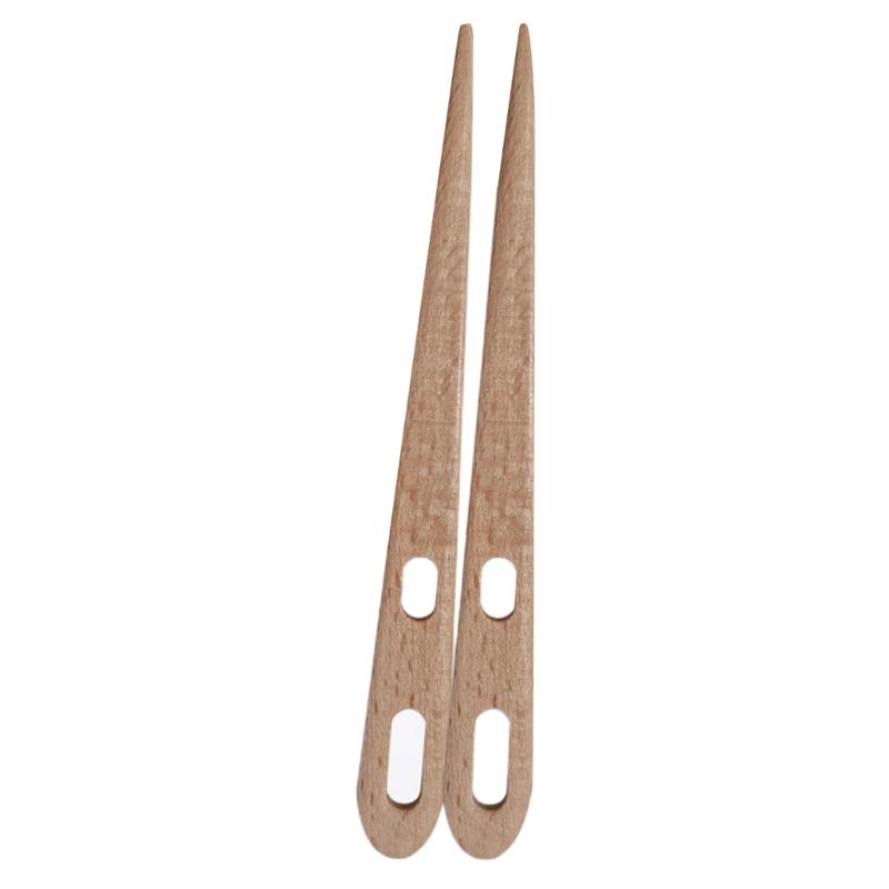 

2Pcs Crochet Needle Wood Crochet Needle Double Hole Crochet Needle 15mm Thick Crochet Needle for Weaving 1