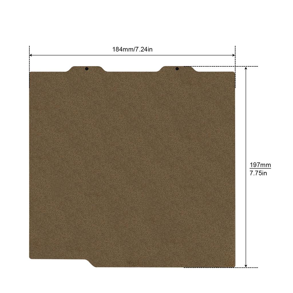184x184mm Double Sided PEI PET Coated Elastic Steel Plate Household Model Forming Equipment Heating Base Replacement Board