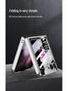 Samsung Z Flip 6 Foldable Screen Phone Case with Unique Painted Design and Mechanical Flip Glass Cover