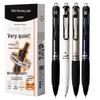 Silent Click 0.5mm Ballpoint Pen - Quick-Drying, Large Capacity, Essential for Students