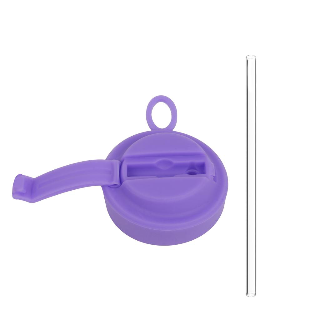 Colorful Silicone Sodas Can Lid and Straw Easy Use Spill-proof Sealed Can Cover for Canned Beverages Beer and Juice