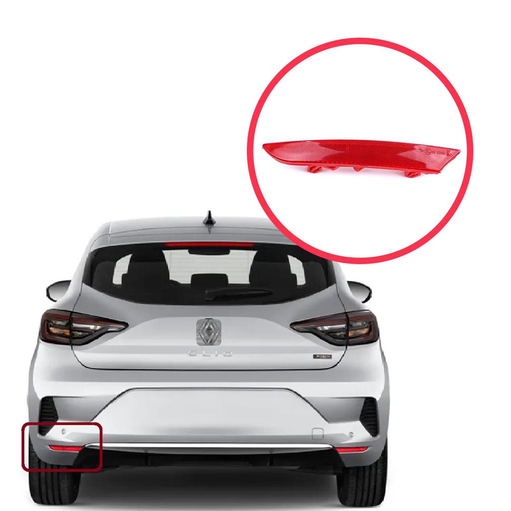 BSP1171-1 Hinterer linker Stoßfänger-Reflektor für Renault Clio MK5 BF B7 2019-On 265651206R