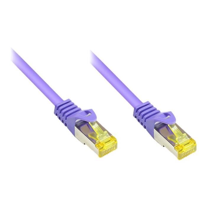 Good Connections RNS Cordon de raccordement RJ-45 (M) pour RJ-45 (M) 5 m SFTP, PiMF CAT 7 sans halogène, moulé, sans crochet…