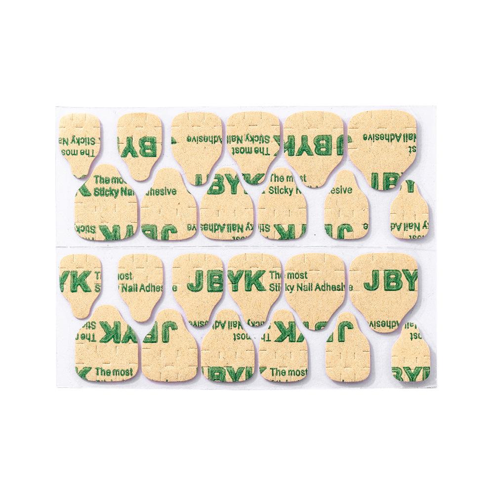 Jelly Glue Kraft Paper Wearing Nail Jelly Glue Nail Sticker English Version Long Lasting Non-Marking Jelly Glue