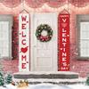 Valentine's Day Porch Banner Set Romantic Couplet Door Decoration