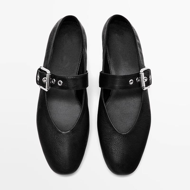 

2025 Women Flats Shoes Shallow Mouth Autumn Pointed Toe Loafers Ballerinas New Fall Leopard Retro Dress Shoes Zapatos De Mujer 34 чёрный