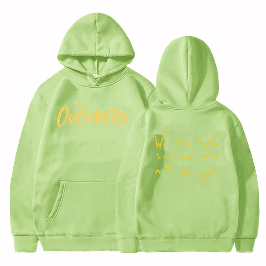 Film Printing The Outsiders Hoodies Women Clothes Sudaderas Para Mujer Hip Hop Unisex Streetwear Winter Hooded Pullovers Female