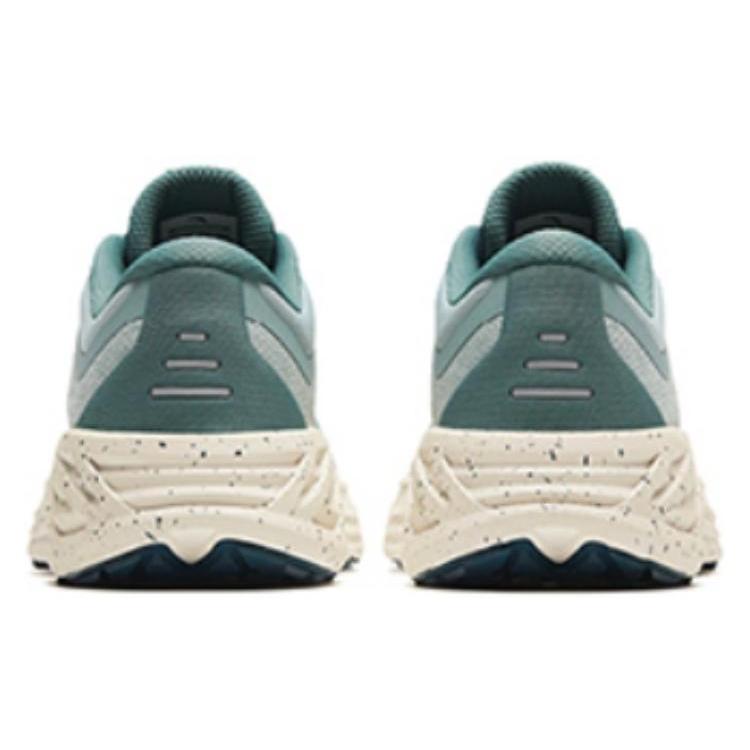 Anta Cushioning Low Top Running Shoes Men's Asphalt Gray Green 112415531-2